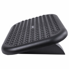 Подставка для ног BRAUBERG офисная, 45&times;33 см, регулируемый угол наклона, рифленая, черная, 531495