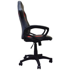 Кресло компьютерное BRABIX &laquo;Rider EX-544&raquo;, экокожа черная/<wbr/>ткань красная, 531583