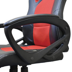 Кресло компьютерное BRABIX &laquo;Rider EX-544&raquo;, экокожа черная/<wbr/>ткань красная, 531583