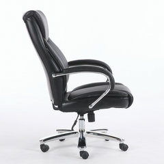 Кресло офисное BRABIX PREMIUM &laquo;Advance EX-575&raquo;, хром, экокожа, черное, 531825