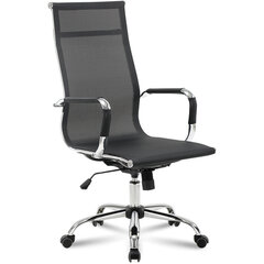 Кресло офисное BRABIX &laquo;Line EX-530&raquo;, хром, сетка, черное, 531846