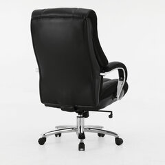 Кресло офисное BRABIX PREMIUM &laquo;Bomer HD-007&raquo;, НАГРУЗКА до 250 кг, рециклированная кожа, хром, черное, 531939