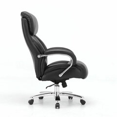 Кресло из натуральной кожи BRABIX PREMIUM &laquo;Pride HD-100&raquo;, НАГРУЗКА до 250 кг, черное, 531940