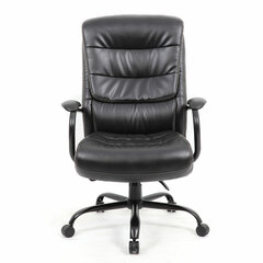 Кресло офисное BRABIX PREMIUM &laquo;Heavy Duty HD-004&raquo;, НАГРУЗКА до 200 кг, экокожа, черное, 531942
