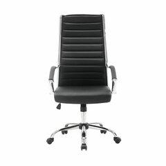 Кресло офисное BRABIX &laquo;Style EX-528&raquo;, экокожа, хром, черное, 531947