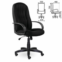 Кресло офисное BRABIX &laquo;Classic EX-685&raquo;, ткань E, черное, 532024