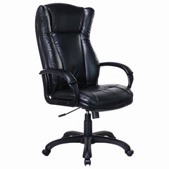Кресло офисное BRABIX PREMIUM &laquo;Boss EX-591&raquo;, экокожа, черное, 532099