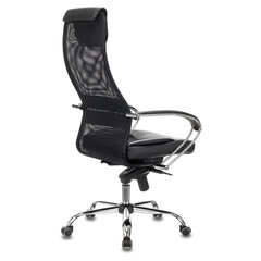 Кресло офисное BRABIX PREMIUM &laquo;Stalker EX-609 PRO&raquo;, хром, мультиблок, ткань-сетка/<wbr/>экокожа, черное, 532416