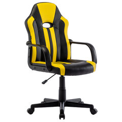 Кресло компьютерное BRABIX &laquo;Stripe GM-202&raquo;, экокожа, черное/<wbr/>желтое, 532510
