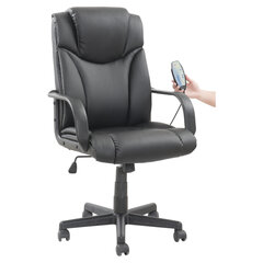 Кресло офисное BRABIX &laquo;Relax MS-001&raquo;, 4 массажных модуля, экокожа, черное, 532519