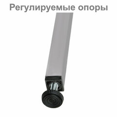Скамья деревянная на металлокаркасе &laquo;СТ 3&raquo;, 1500&times;350&times;460 мм, регулируемые опоры, каркас металлический серый, сиденье дерево