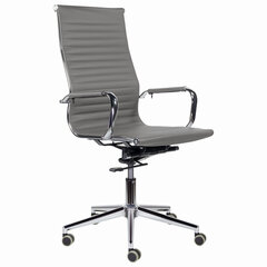 Кресло офисное BRABIX PREMIUM &laquo;Intense EX-531&raquo;, экокожа, хром, темно-серое, 532542