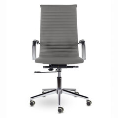 Кресло офисное BRABIX PREMIUM &laquo;Intense EX-531&raquo;, экокожа, хром, темно-серое, 532542