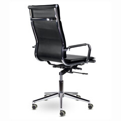Кресло офисное BRABIX PREMIUM &laquo;Kayman EX-532&raquo;, экокожа, хром, черное, 532543