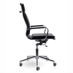 Кресло офисное BRABIX PREMIUM &laquo;Kayman EX-532&raquo;, экокожа, хром, черное, 532543