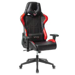 Кресло компьютерное Zombie VIKING 5 AERO, 2 подушки, экокожа, черное/<wbr/>красное