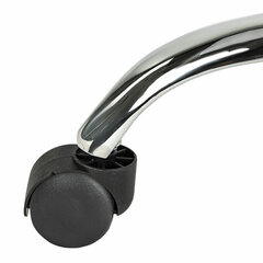 Кресло стул BRABIX &laquo;Eames MG-310 CH&raquo;, хром, пластик черный, экокожа черная, 532925