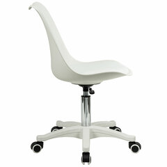 Кресло стул BRABIX &laquo;Eames MG-310 PL&raquo;, пластик белый, экокожа белая, 532926