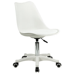 Кресло стул BRABIX &laquo;Eames MG-310 PL&raquo;, пластик белый, экокожа белая, 532926