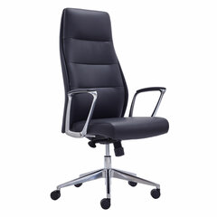 Кресло BRABIX PREMIUM &laquo;Adept EX-752&raquo;, синхромеханизм, алюминий, экокожа, черное, 532930