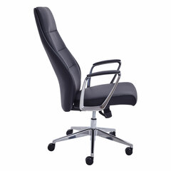 Кресло BRABIX PREMIUM &laquo;Adept EX-752&raquo;, синхромеханизм, алюминий, экокожа, черное, 532930