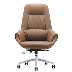 Кресло HAWASAN (ХАВАСАН) PREMIUM EX-810, хромированная сталь, экокожа, коричневое, 533236