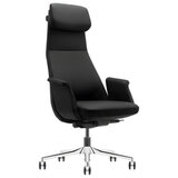 Кресло HAWASAN (ХАВАСАН) PREMIUM EX-840 STELLAR, синхромеханизм, алюминий, экокожа, черное, 533241