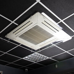 Экран для кондиционера потолочного размером от 750&times;750 до 850&times;850 мм, ПЭТ, прозрачный, 1,5 мм
