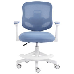 Кресло детское с подставкой для ног BRABIX KIDS &laquo;MG-215&raquo;, сетка/<wbr/>ткань TW, голубое, 533312