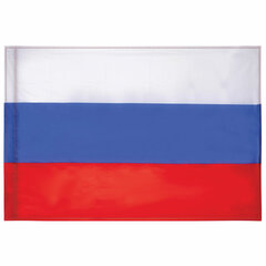 Флаг России 90&times;135 см без герба, ПРОЧНЫЙ с влагозащитной пропиткой, полиэфирный шелк, STAFF, 550225