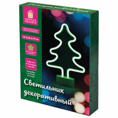 Светильник декоративный неоновый ЗОЛОТАЯ СКАЗКА &laquo;Ель&raquo;, 18.5&times;26.5&times;10 см, на батарейках, 591286