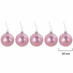 Шары новогодние ёлочные &laquo;Elegant Pink&raquo; 77 предметов, розовый/<wbr/>белый, ЗОЛОТАЯ СКАЗКА, 591715