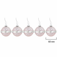 Шары новогодние ёлочные &laquo;Elegant Pink&raquo; 77 предметов, розовый/<wbr/>белый, ЗОЛОТАЯ СКАЗКА, 591715