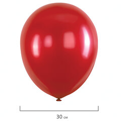 Шары воздушные 30 см, 100 штук, &laquo;МЕТАЛЛИК&raquo;, ассорти, BRAUBERG KIDS, 591878