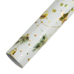 Бумага упаковочная новогодняя НАБОР 3 шт. &laquo;Golden XMAS&raquo;, С ЭФФЕКТАМИ, 70&times;100 см, ЗОЛОТАЯ СКАЗКА, 592188