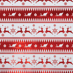 Бумага упаковочная новогодняя НАБОР 3 шт. &laquo;HoHo XMAS&raquo;, С ЭФФЕКТАМИ, 70&times;100 см, ЗОЛОТАЯ СКАЗКА, 592191