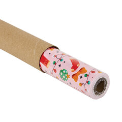 Бумага упаковочная мелованная BIG SIZE новогодняя &laquo;Cosy XMAS&raquo;, 0,7&times;10 м, ЗОЛОТАЯ СКАЗКА, 592196