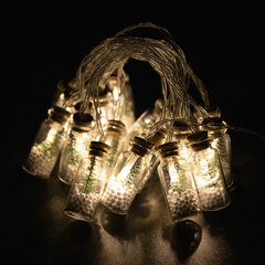 Электрогирлянда-нить комнатная &laquo;Бутылочки&raquo; 3 м, 20 LED, теплый белый, USB, ЗОЛОТАЯ СКАЗКА, 592203