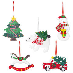 Украшение елочное (1 шт.) &laquo;Xmas Toys&raquo; 11&times;9,5 см, полимерная глина, ассорти 5 дизайнов, ЗОЛОТАЯ СКАЗКА, 592412