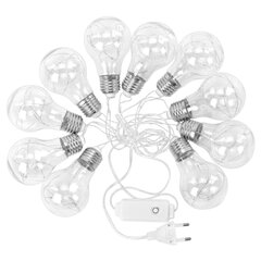 Электрогирлянда-нить комнатная &laquo;Лампочки&raquo;, 3 м, 100 LED, мультицветная, 220 V, контроллер, ЗОЛОТАЯ СКАЗКА, 592473