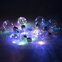 Электрогирлянда-нить комнатная &laquo;Лампочки&raquo;, 3 м, 100 LED, мультицветная, 220 V, контроллер, ЗОЛОТАЯ СКАЗКА, 592473