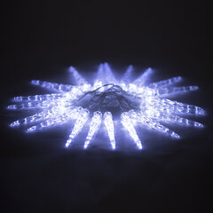 Электрогирлянда-нить комнатная &laquo;Сосульки&raquo; 2 м, 20 LED, холодный белый, батарейки, ЗОЛОТАЯ СКАЗКА, 592561