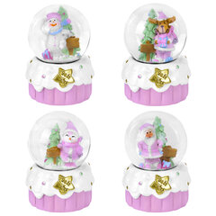 Снежный шар &laquo;Sweet Xmas&raquo; диаметр 45 мм, полистоун/<wbr/>стекло, 4 дизайна ассорти, ЗОЛОТАЯ СКАЗКА, 592596