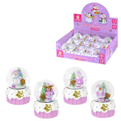 Снежный шар &laquo;Sweet Xmas&raquo; диаметр 45 мм, полистоун/<wbr/>стекло, 4 дизайна ассорти, ЗОЛОТАЯ СКАЗКА, 592596