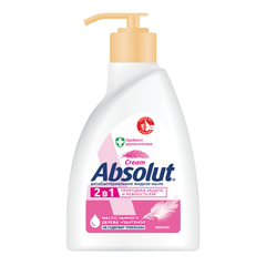 Мыло жидкое антибактериальное 250 мл ABSOLUT (Абсолют) &laquo;Нежное&raquo;, дозатор, не содержит триклозан, 5061