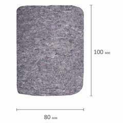 Тряпка для мытья пола 80&times;100 см, плотность 180 г/<wbr/>м<sup>2</sup>, серое ХПП, 80% хлопок, 20% полиэфир, &laquo;Эконом&raquo; LAIMA, 600836