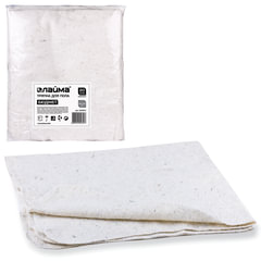 Тряпки для мытья пола 80&times;100 см, КОМПЛЕКТ 20 шт., 190 г/<wbr/>м<sup>2</sup>, светлое ХПП, 80% хлопок, 20% полиэфир, бюджет LAIMA, КВ, 600842