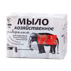 Мыло хозяйственное 72% КОМПЛЕКТ 4 шт. х 100 г (Невская Косметика), в упаковке, 11421