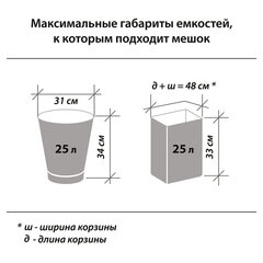 Мешки для мусора 30 л синие в рулоне 30 шт. прочные, ПНД 10 мкм, 50&times;60 см, LAIMA, 601378