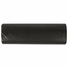 Мешки для мусора 120 л, черные, в рулоне 10 шт., прочные, ПНД 18 мкм, 70&times;110 см, LAIMA, 601386